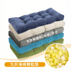 时尚簇绒坐垫绗缝室内/室外簇绒记忆泡沫长凳靠垫防水庭院家具