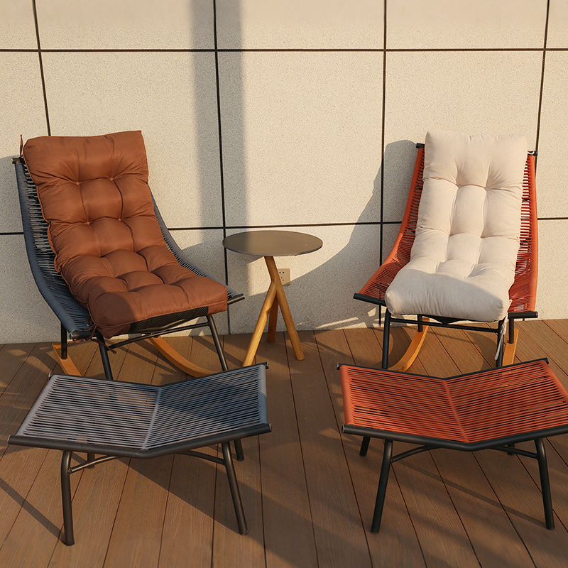 【定制大小】长凳座垫加厚露台长凳软摇椅垫躺椅舒适门廊柳条双人沙发