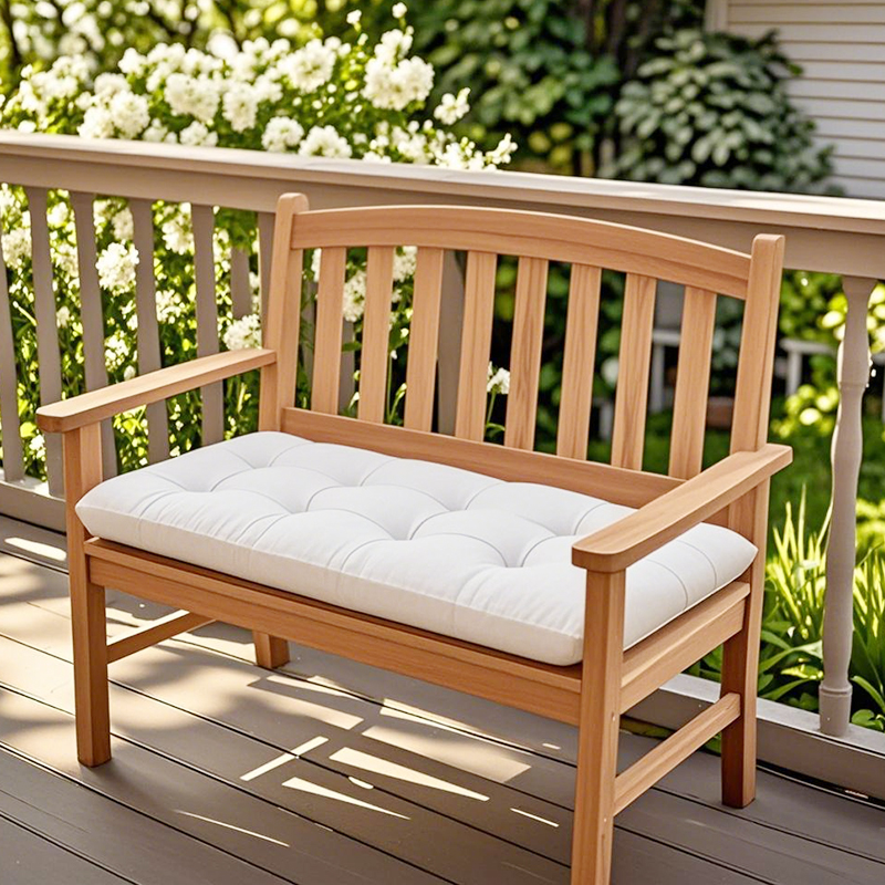 【尺寸定制】批发户外椅垫防滑防水垫高靠背庭院家具座垫带可调背带